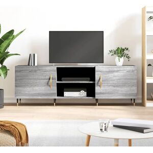 vidaXL Grey Sonoma engineered wood TV stand - TV Stand vidaXL Grey Sonoma engineered wood TV stand - TV Stand