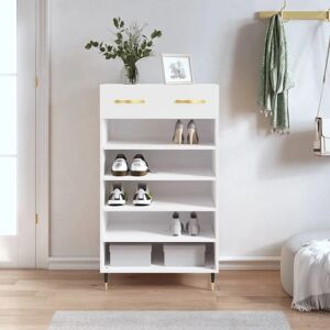 vidaXL White High Gloss Shoe Cabinet - Shoe Storage - 60x35x105 cm vidaXL White High Gloss Shoe Cabinet - Shoe Storage - 60x35x105 cm