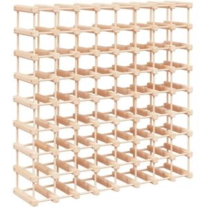 vidaXL Wine Rack for 72 Bottles - Rustic Solid Pine Wood Storage vidaXL Wine Rack for 72 Bottles - Rustic Solid Pine Wood Storage
