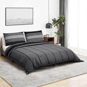 vidaXL Duvet Cover Set Dark Grey - Bedding Set vidaXL Duvet Cover Set Dark Grey - Bedding Set