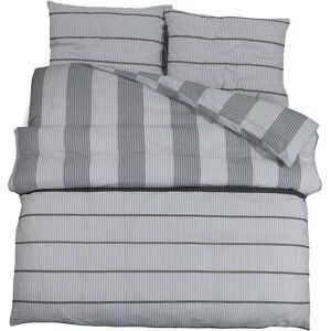 vidaXL Lichtgrijs Duvet Cover Set Katoen - Bedlinnen vidaXL Lichtgrijs Duvet Cover Set Katoen - Bedlinnen
