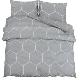 vidaXL Bed Linen Grey 225x220 cm Cotton vidaXL Bed Linen Grey 225x220 cm Cotton