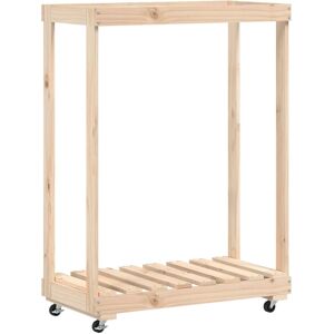 vidaXL Firewood Rack with Castors - Firewood Storage Solution vidaXL Firewood Rack with Castors - Firewood Storage Solution