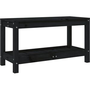 vidaXL 832379 Bancă de grădină Neagră Lemn de Pin Masiv - Bancă de Grădină vidaXL 832379 Bancă de grădină Neagră Lemn de Pin Masiv - Bancă de Grădină
