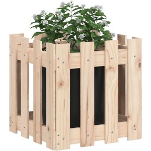 vidaXL Garden Planter with Picket Fence - Garden Planter vidaXL Garden Planter with Picket Fence - Garden Planter