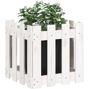 vidaXL Garden Planter White 40x40x40 cm - Garden Planter vidaXL Garden Planter White 40x40x40 cm - Garden Planter