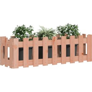 vidaXL Raised Bed Picket Fence Design 100x30x30 cm Solid Wood Douglas Fir - Raised Bed vidaXL Raised Bed Picket Fence Design 100x30x30 cm Solid Wood Douglas Fir - Raised Bed