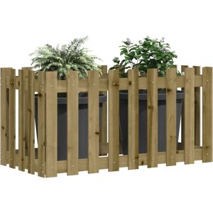 vidaXL Raised Bed Picket Fence Design 100x50x50 cm - Raised Bed Fence vidaXL Raised Bed Picket Fence Design 100x50x50 cm - Raised Bed Fence