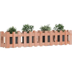 vidaXL Raised Bed Picket Fence Design 150x30x30 cm Solid Wood Douglas Fir - Raised Bed vidaXL Raised Bed Picket Fence Design 150x30x30 cm Solid Wood Douglas Fir - Raised Bed
