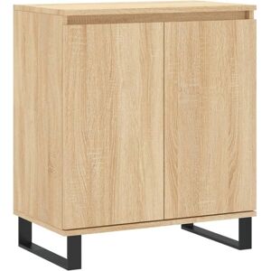vidaXL Sonoma Oak White Sideboard - Storage Cabinet for Home vidaXL Sonoma Oak White Sideboard - Storage Cabinet for Home