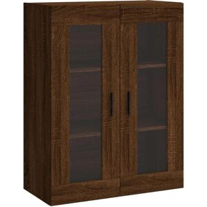 vidaXL Wall Mounted Cabinet Brown Oak - Wall Mounted Cabinet vidaXL Wall Mounted Cabinet Brown Oak - Wall Mounted Cabinet