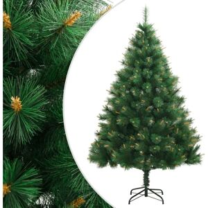 vidaXL 210cm Artificial Hinged Christmas Tree with Stand vidaXL 210cm Artificial Hinged Christmas Tree with Stand