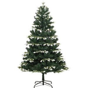 vidaXL Artificial Hinged Christmas Tree with Flocked Snow - Christmas Tree vidaXL Artificial Hinged Christmas Tree with Flocked Snow - Christmas Tree