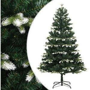 VidaXL Artificial Hinged Christmas Tree - 180 cm, Green, Snow Flocked - Christmas Tree VidaXL Artificial Hinged Christmas Tree - 180 cm, Green, Snow Flocked - Christmas Tree