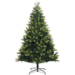 vidaXL Artificial Hinged Christmas Tree 150 cm with Stand vidaXL Artificial Hinged Christmas Tree 150 cm with Stand