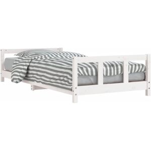 vidaXL Kinderbett Weiß Massivkiefer - Kinderbett - Holzbett für Kinder vidaXL Kinderbett Weiß Massivkiefer - Kinderbett - Holzbett für Kinder