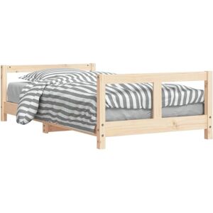 vidaXL Kids Bed Frame - Pine Wood - Slats, Low Height - Kids Bed vidaXL Kids Bed Frame - Pine Wood - Slats, Low Height - Kids Bed