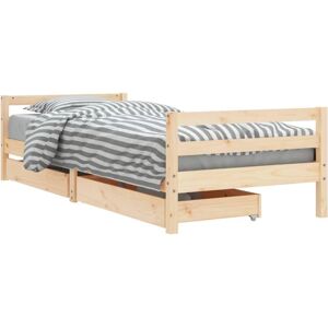 vidaXL Kids Bed Frame Wooden Bed Base Bedstead with Drawers - Kids Bed vidaXL Kids Bed Frame Wooden Bed Base Bedstead with Drawers - Kids Bed