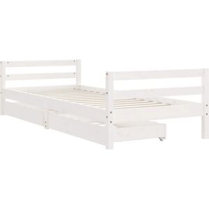 vidaXL Kids Bed Frame White - Kids Bed with Drawers vidaXL Kids Bed Frame White - Kids Bed with Drawers