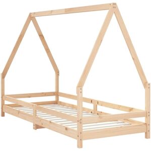 vidaXL Kids Bed Frame 80x200 cm Solid Wood Pine - Kids Bed vidaXL Kids Bed Frame 80x200 cm Solid Wood Pine - Kids Bed