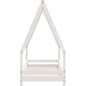 vidaXL Kids Bed White 70x140 cm Solid Wood Pine - Kids bed vidaXL Kids Bed White 70x140 cm Solid Wood Pine - Kids bed