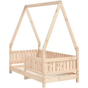 vidaXL Kids Bed Frame 70x140 cm Solid Wood Pine - Kids bed vidaXL Kids Bed Frame 70x140 cm Solid Wood Pine - Kids bed