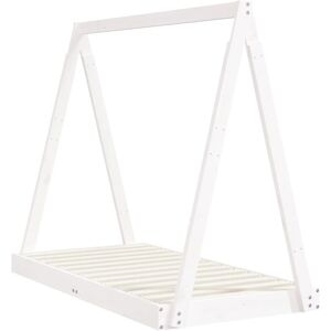 vidaXL Kids Bed White Pine Solid Wood 70x140 cm - Kids Bed vidaXL Kids Bed White Pine Solid Wood 70x140 cm - Kids Bed