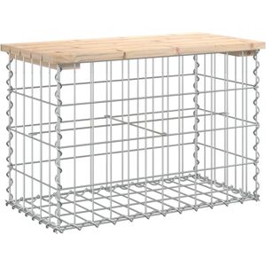 vidaXL Garden Bench Gabion Design Solid Wood Pine - Garden Bench - Outdoor Furniture vidaXL Garden Bench Gabion Design Solid Wood Pine - Garden Bench - Outdoor Furniture