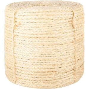 vidaXL Rope 6mm 50m Sisal Natural Durable Multi-use vidaXL Rope 6mm 50m Sisal Natural Durable Multi-use