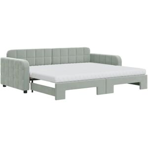 vidaXL sovesofa lysegrå 2-i-1 med opbevaringsplads vidaXL sovesofa lysegrå 2-i-1 med opbevaringsplads