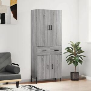 vidaXL Grey Sonoma 69.5x34x180 cm Storage Cabinet - Highboard vidaXL Grey Sonoma 69.5x34x180 cm Storage Cabinet - Highboard