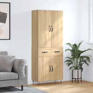 vidaXL Sonoma Oak Highboard 69.5x34x180 cm Engineered Wood - Storage Unit vidaXL Sonoma Oak Highboard 69.5x34x180 cm Engineered Wood - Storage Unit