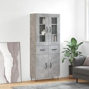 vidaXL Highboard - Concrete Grey - Storage Cabinet vidaXL Highboard - Concrete Grey - Storage Cabinet
