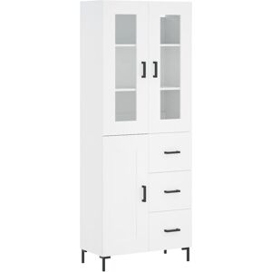 vidaXL White Highboard 69.5x34x180 cm - Sideboard vidaXL White Highboard 69.5x34x180 cm - Sideboard