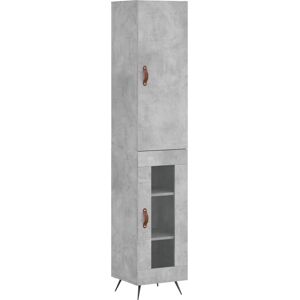 vidaXL Dulap înalt Gri Beton 34,5x34x180 cm Lemn de inginerie - Living vidaXL Dulap înalt Gri Beton 34,5x34x180 cm Lemn de inginerie - Living