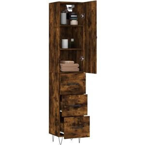 vidaXL Smoked Oak Highboard - Storage Cabinet for Home vidaXL Smoked Oak Highboard - Storage Cabinet for Home