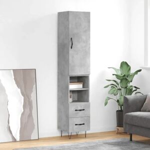 vidaXL Concrete Grey Highboard - Storage Cabinet - 34.5x34x180 cm vidaXL Concrete Grey Highboard - Storage Cabinet - 34.5x34x180 cm