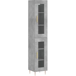 vidaXL Dulap înalt Ciment Gri - Comodă vidaXL Dulap înalt Ciment Gri - Comodă