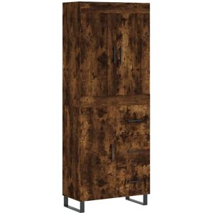vidaXL Smoked Oak Sideboard 69.5x34x180 cm - Highboard vidaXL Smoked Oak Sideboard 69.5x34x180 cm - Highboard