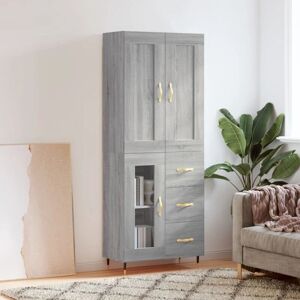 vidaXL Grey Sonoma Highboard - Storage Cabinet vidaXL Grey Sonoma Highboard - Storage Cabinet