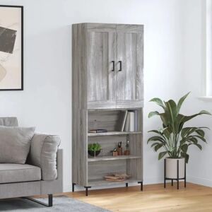 MAISONCHIC Credenza - 69.5x34x180cm - Grey Sonoma - Credenza MAISONCHIC Credenza - 69.5x34x180cm - Grey Sonoma - Credenza