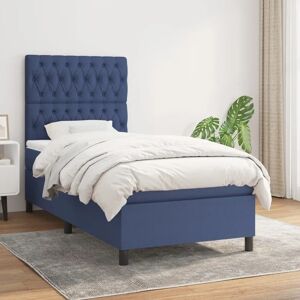 MAISONCHIC Blaues Einzelbett mit Federkernmatratze - Bett MAISONCHIC Blaues Einzelbett mit Federkernmatratze - Bett