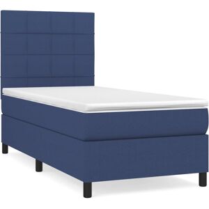 Lit VidaXL 3142055 - Tête réglable, Matelas à ressorts ensachés, Bleu Lit VidaXL 3142055 - Tête réglable, Matelas à ressorts ensachés, Bleu