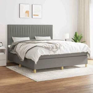 MAISONCHIC - Cama de muelles ensacados gris oscuro - Cama MAISONCHIC - Cama de muelles ensacados gris oscuro - Cama