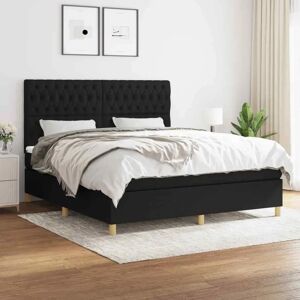 Maisonchic - Bett mit Taschenfederkernmatratze - Schwarz 180x200cm Maisonchic - Bett mit Taschenfederkernmatratze - Schwarz 180x200cm