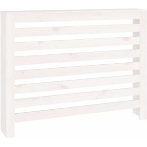 vidaXL Solid Wood Pine Radiator Cover - Radiator Cover, White, 108.5x19x84 cm vidaXL Solid Wood Pine Radiator Cover - Radiator Cover, White, 108.5x19x84 cm