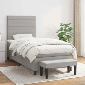 Maisonchic Modello 34232 - Letto in Tessuto Grigio Chiaro Maisonchic Modello 34232 - Letto in Tessuto Grigio Chiaro