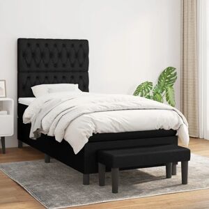 Maisonchic Modell - Schwarzes Polsterbett mit verstellbarem Kopfteil - Bett Maisonchic Modell - Schwarzes Polsterbett mit verstellbarem Kopfteil - Bett