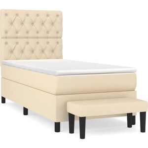 Lit VidaXL - Matelas à ressorts, Crème - Lit Lit VidaXL - Matelas à ressorts, Crème - Lit
