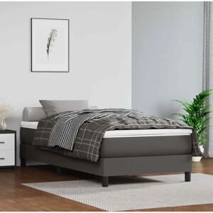 Maisonchic - Einzelbett mit Taschenfederkernmatratze - Grau - Bett Maisonchic - Einzelbett mit Taschenfederkernmatratze - Grau - Bett